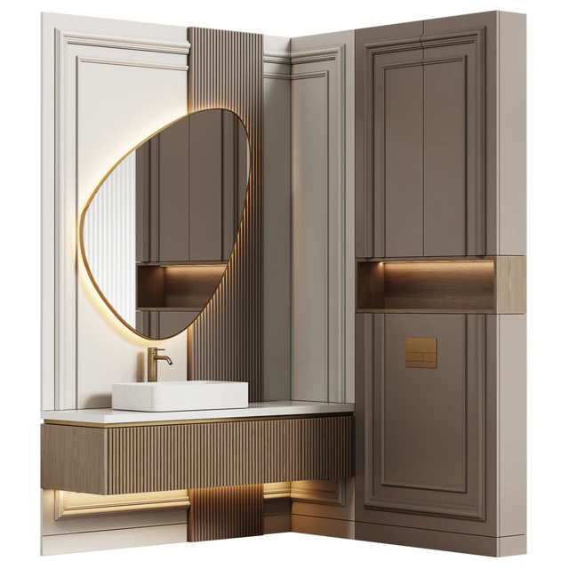 Bathroom furniture 22 in modern classic style — Descargar