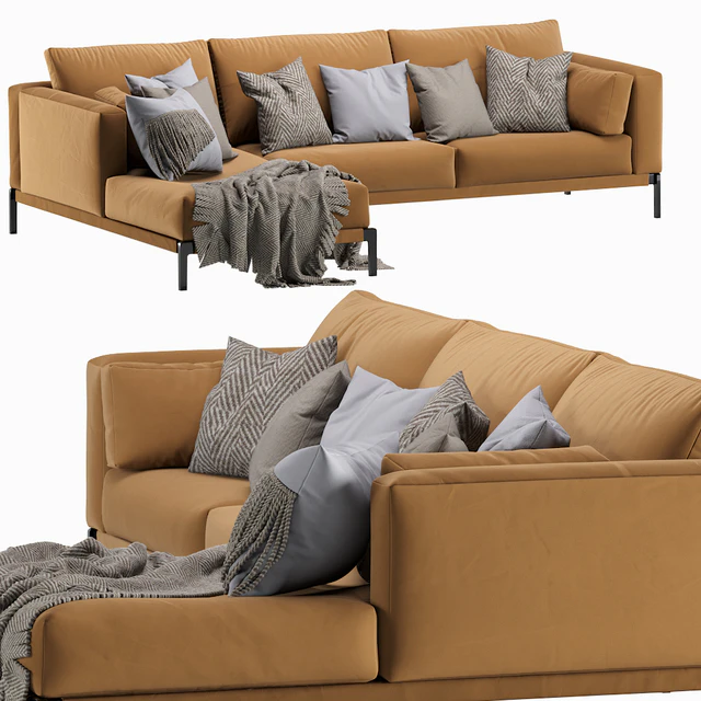 Flexform Romeo Chaise Longue Sofa — Descargar