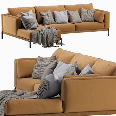 Flexform Romeo Chaise Longue Sofa — Ver 4