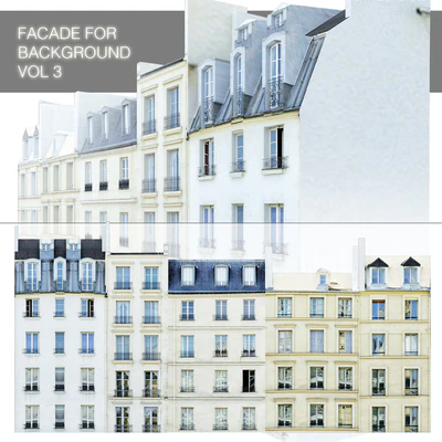 Facade for the background vol.3 Street of five houses — Ver 1