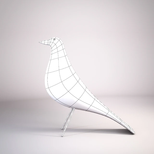 EAMES black wooden bird — Скачать
