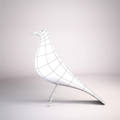 EAMES black wooden bird — Вид 2