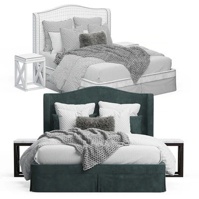 Upholstered Paris Bed — Ver 3