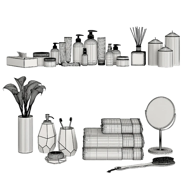 Bathroom Decor Accessories and Cosmetics — Скачать
