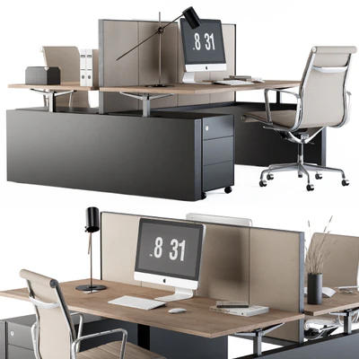 Office Desk Set Cream — Вид 2