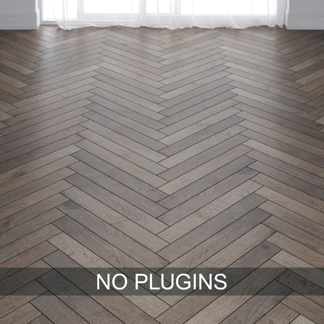 Grey Oak Wood Parquet Floor Tiles vol.015 in 3 types — Скачать