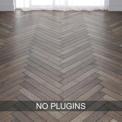 Grey Oak Wood Parquet Floor Tiles vol.015 in 3 types — Вид 3