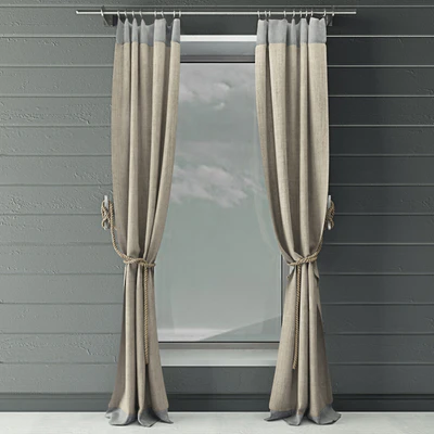 Curtains & rope & marine decor — Вид 1