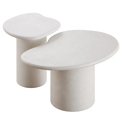 Macarella cement coffee tables in 2 colors — Ver 3