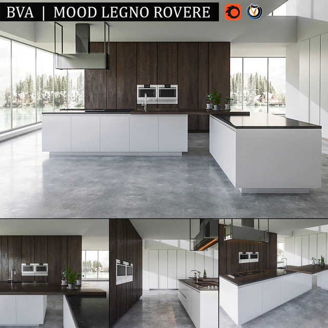 Kitchen BVA Mood Legno Rovere — Download