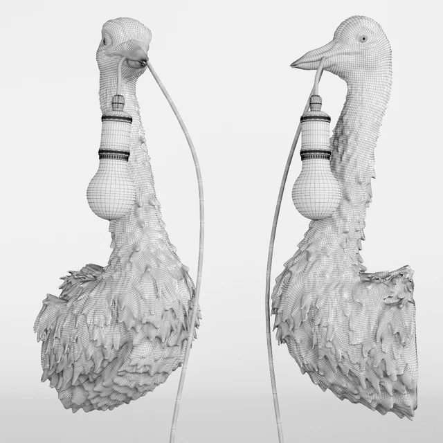 Wall Lamp Animal Heron — Скачать