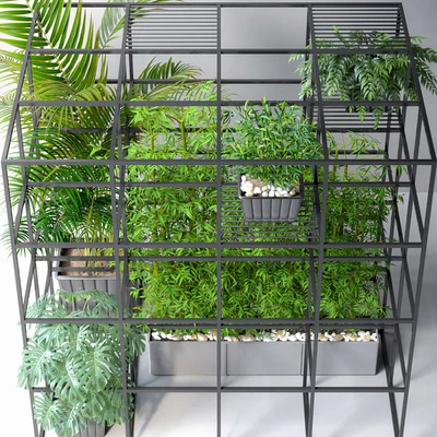 JC Wall Grid Plants Pot 7 — Ver 2