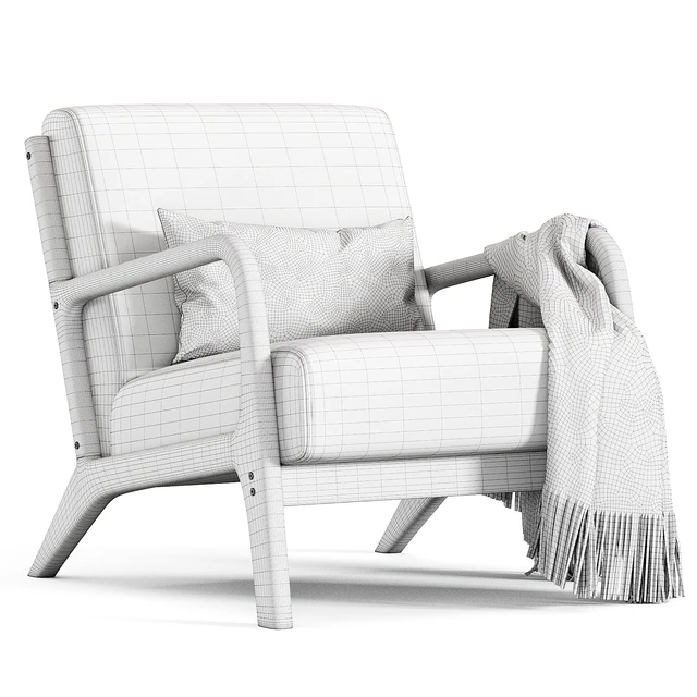 Hertford Upholstered Linen Blend Accent Chair — Скачать