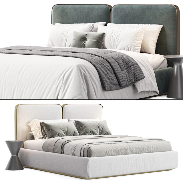 Gem Upholstered King Queen Bed — Скачать
