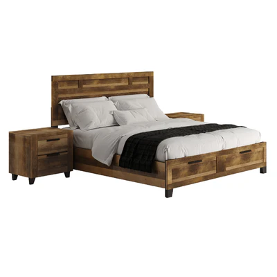 Morales Rustic Wood Bed — Ver 3