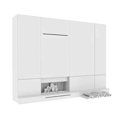 Decorative wall with fireplace set 18 — Ver 5