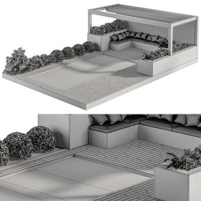 Backyard and Landscape Furniture with Pool 03 — Вид 4