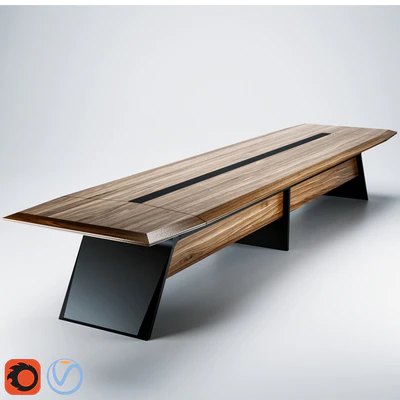Boss's Cabin Aulenti Meeting Table — Ver 4