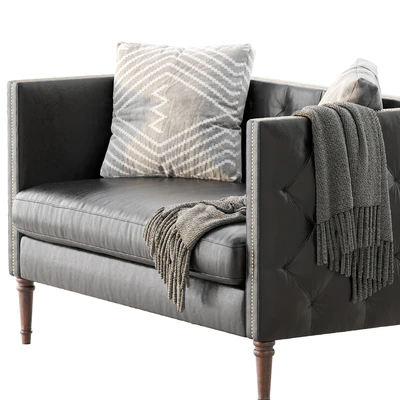 Vanves Chesterfield Settee — Ver 3