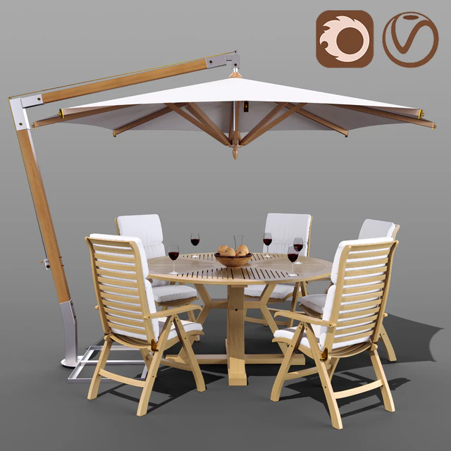 Комплект садовой мебели Brafab с зонтом Garden Way — Скачать