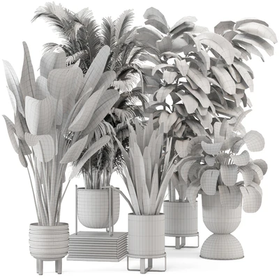 Indoor Plants in Ferm Living Bau Pot Large - Set 572 — Вид 4