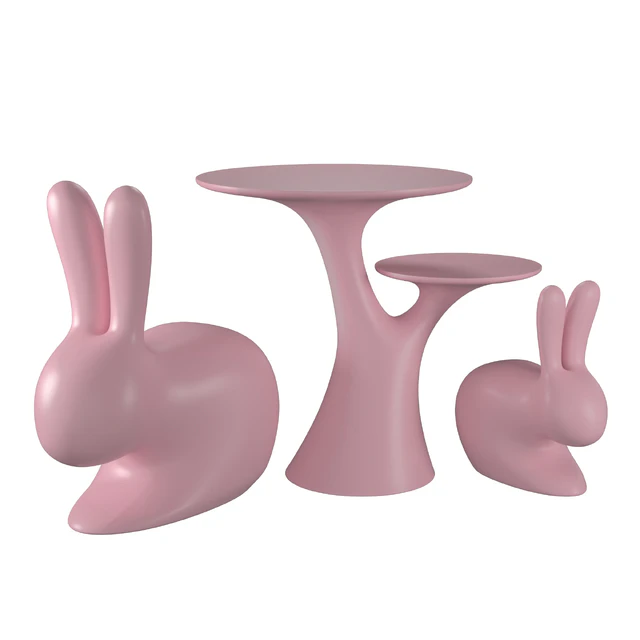 Qeeboo Rabbit Chair and Rabbit Tree — Скачать