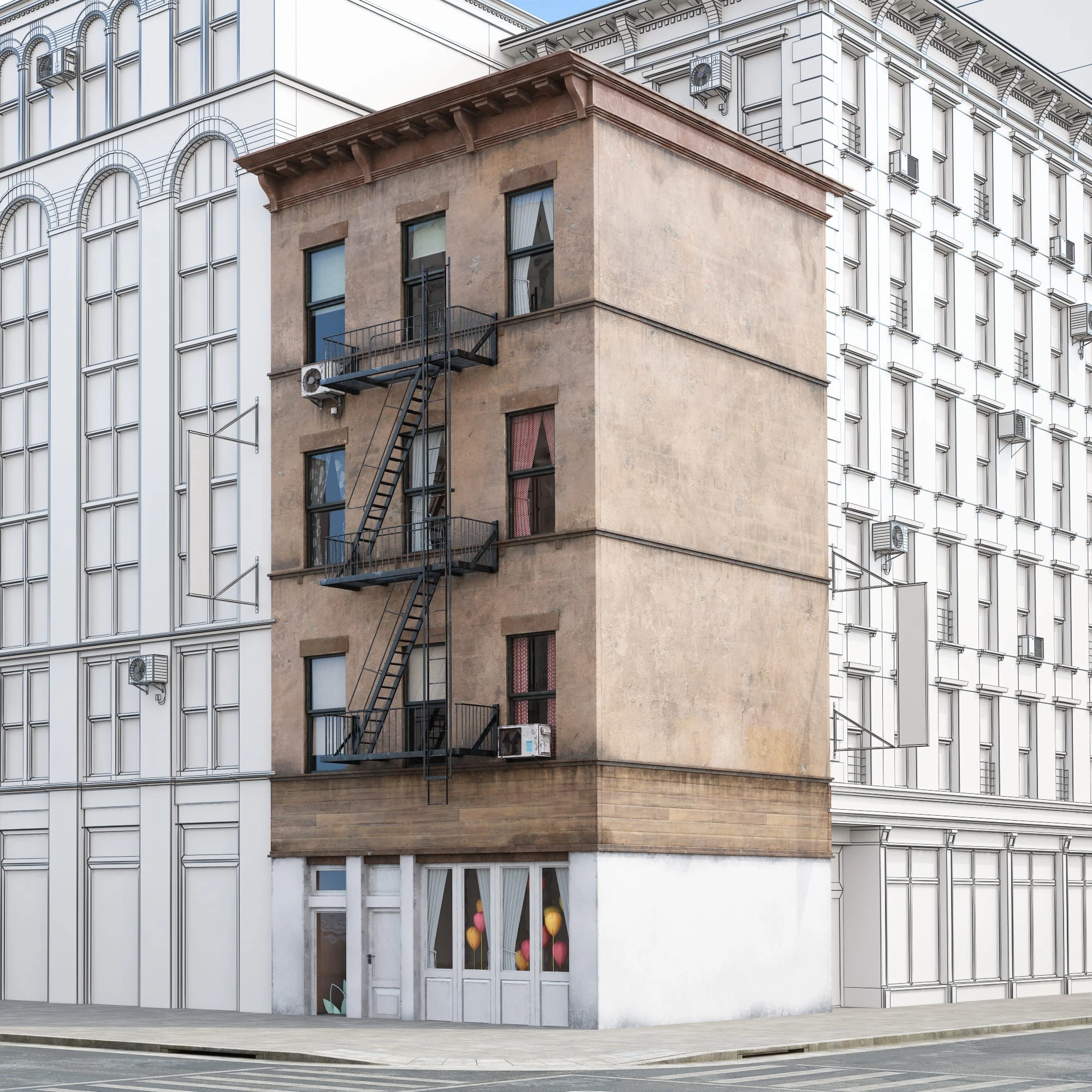 new york style buildings 021 — Download