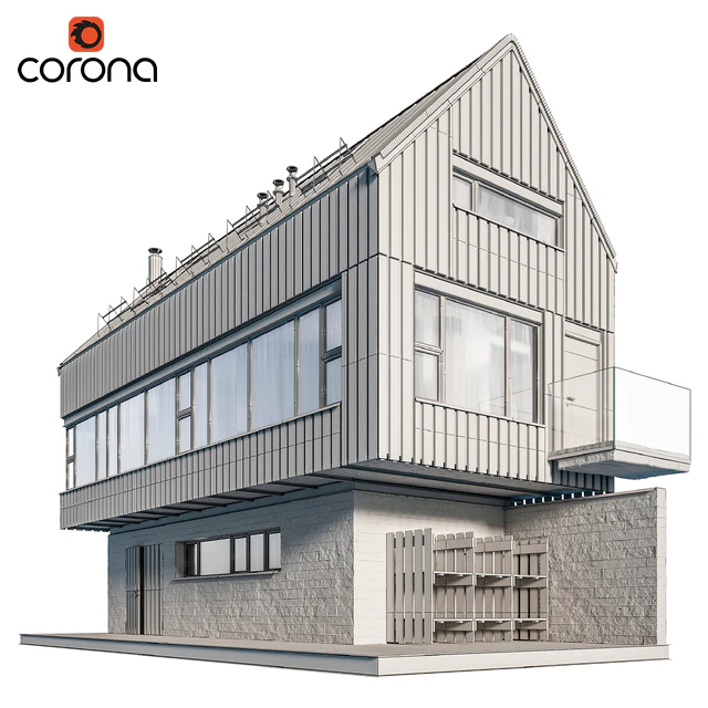 Modern house 07 | night — Скачать