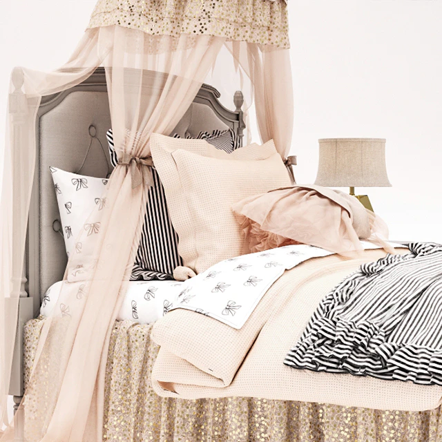 Pottery Barn Kids Blythe Tufted Bed — Скачать