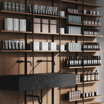 Cosmetic set wooden shelving — Вид 3