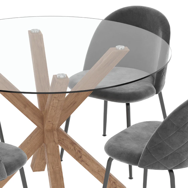 La forma table Arya & Mystere chair dining set 3 — Скачать