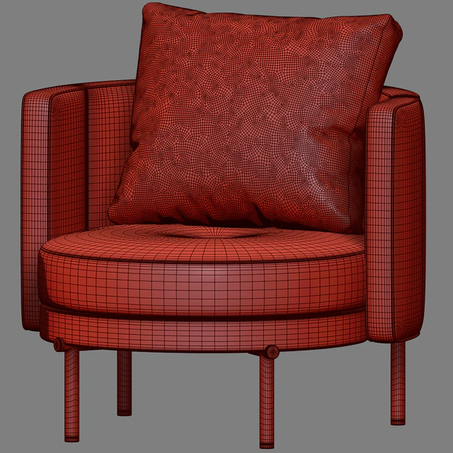 Armchair Minotti Torii — Descargar