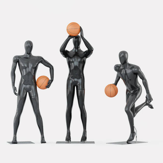 Three faceless mannequins basketball 29 — Скачать