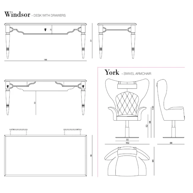 Visionnaire Desk & Armchair — Скачать