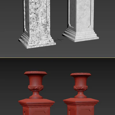 Classic vase 01. Vase Medicis — Вид 3