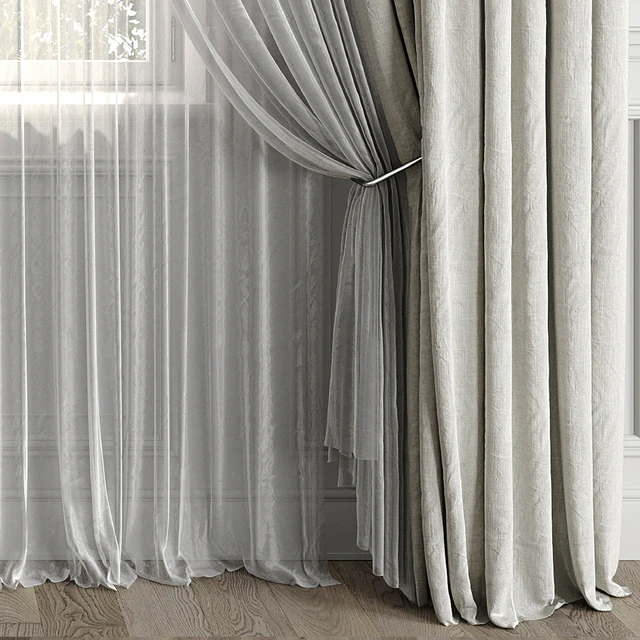 Curtains with window 499C — Descargar