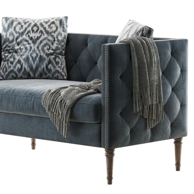 Vanves Chesterfield Settee — Вид 3