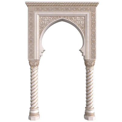 Arch in oriental style.Arabian arch.Moroccan arc.Arabic Door Portal.Entryway — Ver 2