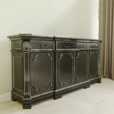 gothic black commode — Вид 2