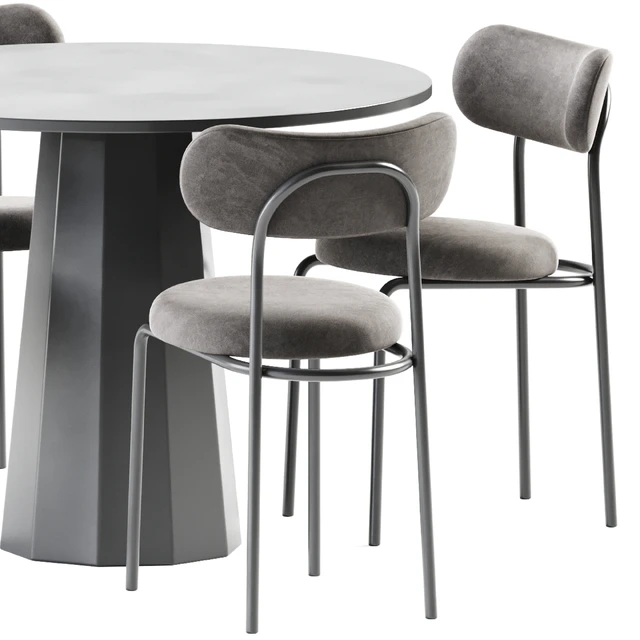 Dix Table and Loop Chair by Connubia — Download