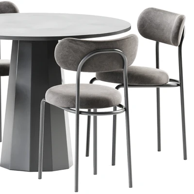 Dix Table and Loop Chair by Connubia — View 3