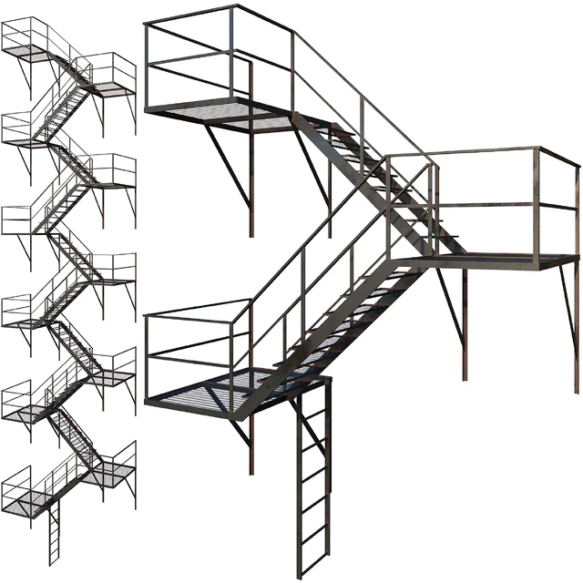 Outdoor Fire Ladder (Low poly) — Download