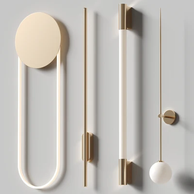 Wall lamp set 6 — Ver 1