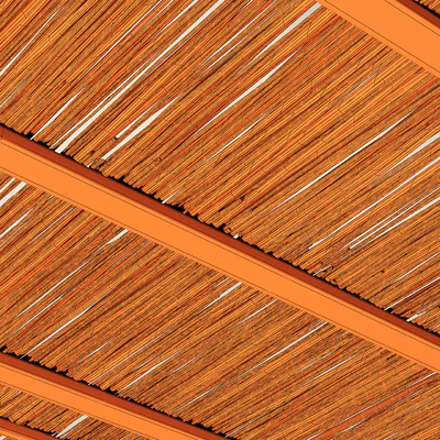 Ceiling wood sang thin branch n1 / Потолок из тонких коряжных веток — Вид 5