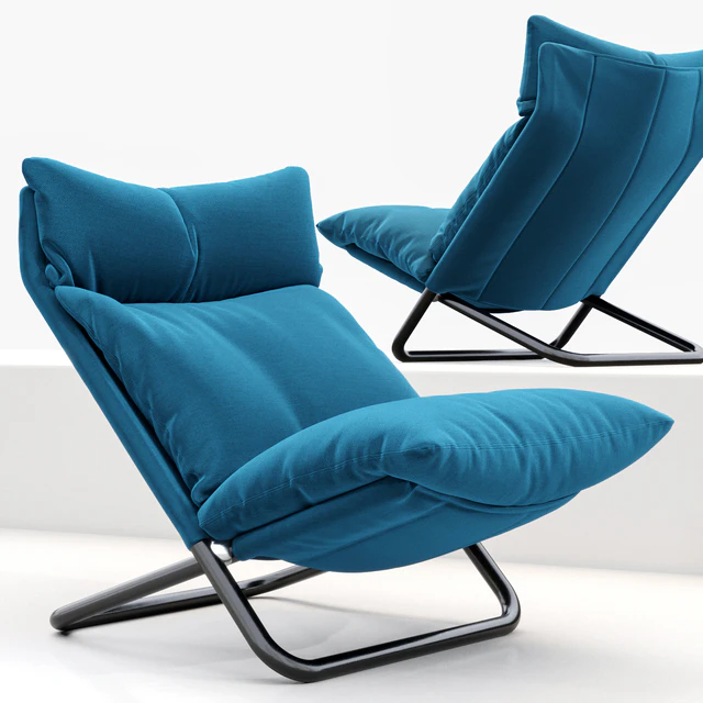 Cross high armchair by ARFLEX fabric — Descargar