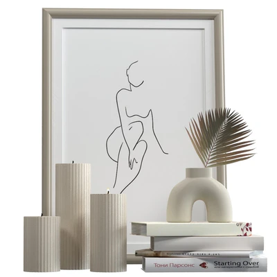 Decorative set with candles — Ver 1