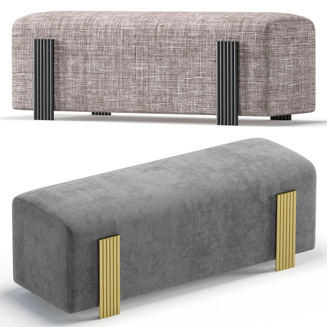 Bench Carrollin by Cazarina Interiors 3 Colors Version/банкетка Кэрроллин — Скачать