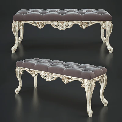 Classic upholstered bench — Ver 1