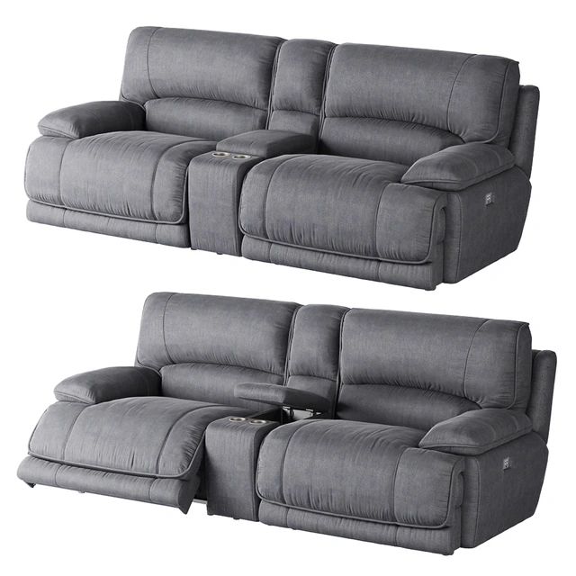 American Signature Furniture Mario 3-Piece Dual Power Reclining Sectional — Descargar
