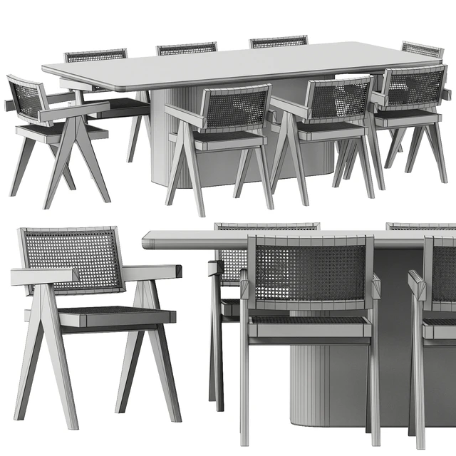 RH DINING SET 1 — Descargar